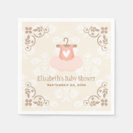 Pink Tutu Ballerina Babydusche Serviette