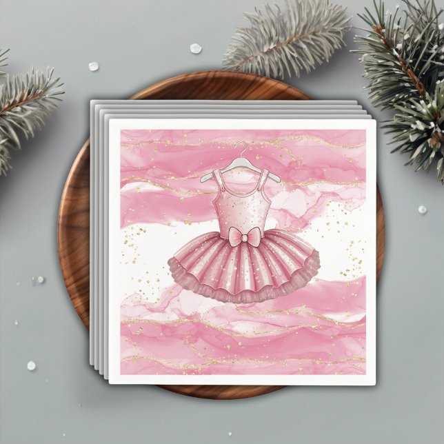 Pink Tutu Gold Glitzer Kinderdusche Serviette (Von Creator hochgeladen)