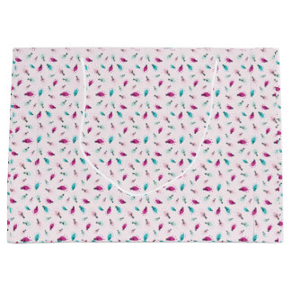 Pink Twinkle Lights Grand sac cadeau