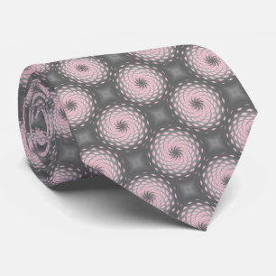 Pink Twirl Pattern Dot Krawatte