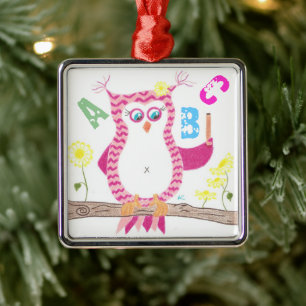 Pink Uhu Lehrer Premium Ornament .