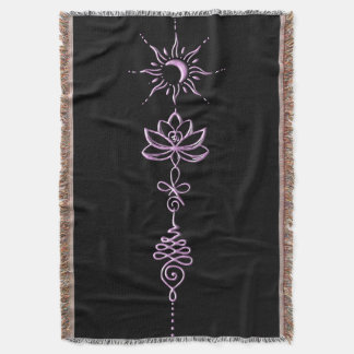 Pink Unalome Group Decke