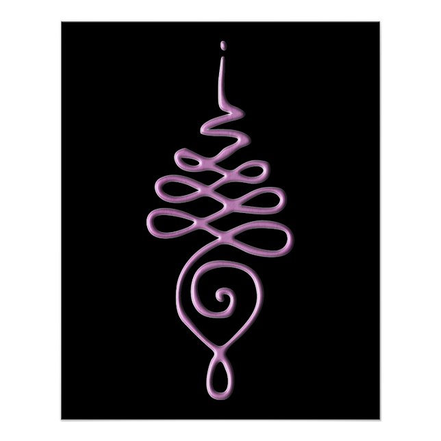 Pink Unalome Poster (Vorderseite)