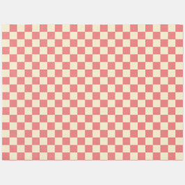 Pink und Beige Checkerboard