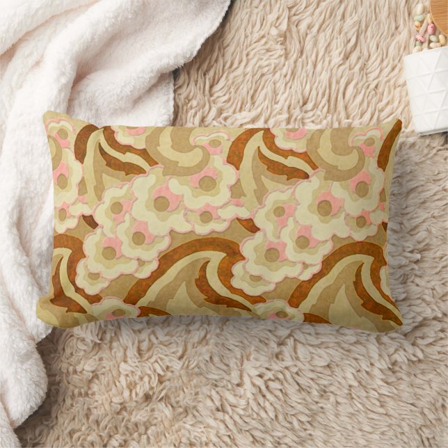 Pink und Beige Lendenkissen (Decke)
