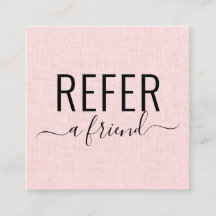 Pink und Black Salon Empfehlen Sie eine Freundscha
