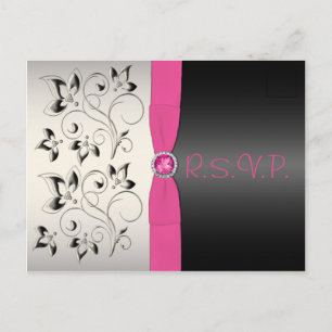 Pink und Black Sweet 16 UAWG Postkarte
