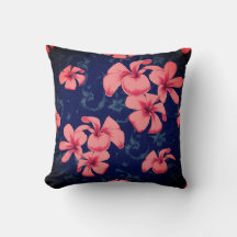 Pink und blau Illustriertes Blumenmuster Muster Ki
