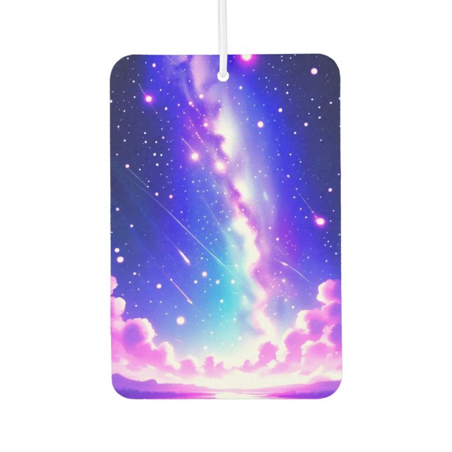 Pink und blau Interstellar Design Autoparfüme Autolufterfrischer (Vorderseite)