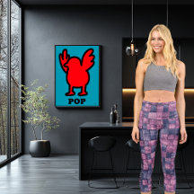 Pink und Blue Denim Patchwork mit benutzerdefinier