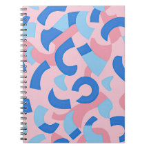 Pink und Blue Doodle Muster
