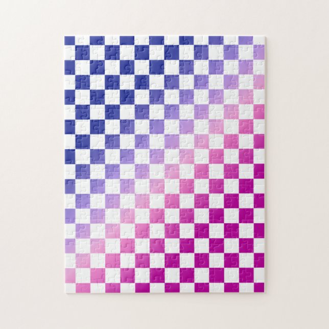 Pink und Blue Ombre Prüfmuster (Vertikal)
