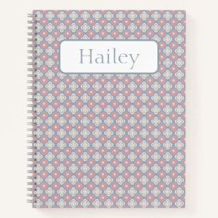 Pink und Blue Spiral Notebook Notizbuch