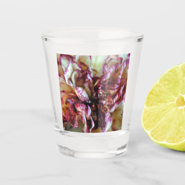 Pink und Creme Schnapsglas (Vorderseite)