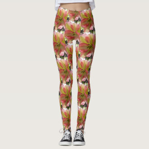 Pink und Gelb Tulip Leggings