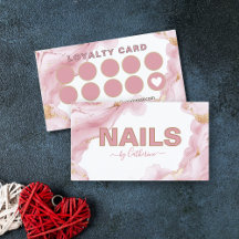 Pink und Gold Agate Nagelsalon Manicurist