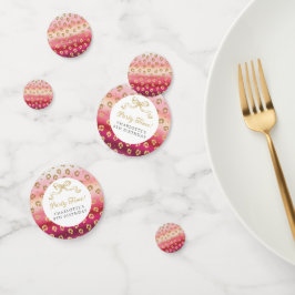 Pink und Gold Cheetah Leopard Geburtstagsparty Konfetti
