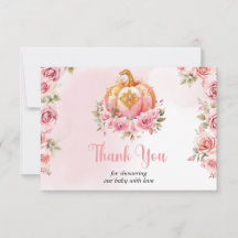 Pink und Gold Halloween Little Pumpkin Baby Dusche