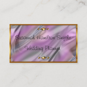 Pink und Gold Hochzeitsplaner Visitenkarten Visitenkarte