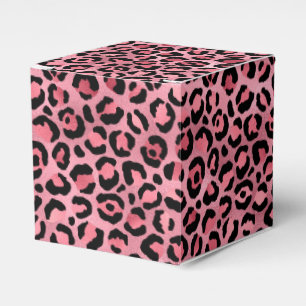 Pink und Gold Leopard Serie Design 2  Geschenkschachtel