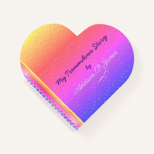 PINK UND GOLD PERSÖNLICHES DIARY MIT NAME UND TITE NOTIZBUCH