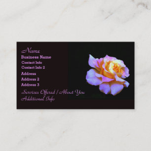 Pink und Gold Rose Visitenkarten Visitenkarte
