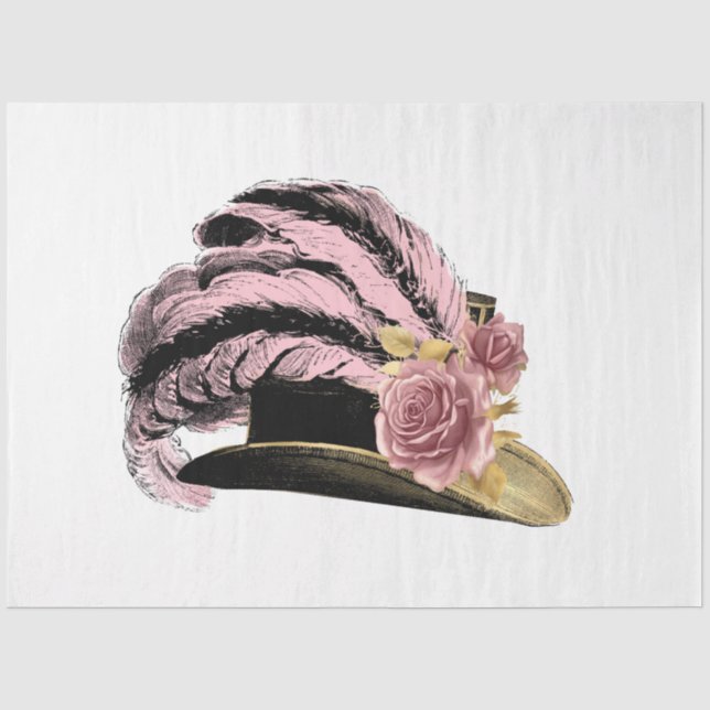 Pink und Gold Steampunk Serie Design 32 Seidenpapier (Vorderseite)