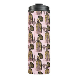 Pink und Gold Steampunk Thermosbecher