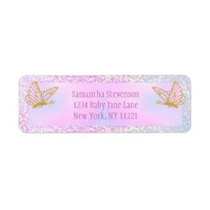 Pink und Gold Whimsical Butterfly Baby Dusche