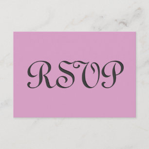 Pink und Gray UAWG Wedding Response Card S236 RSVP Karte