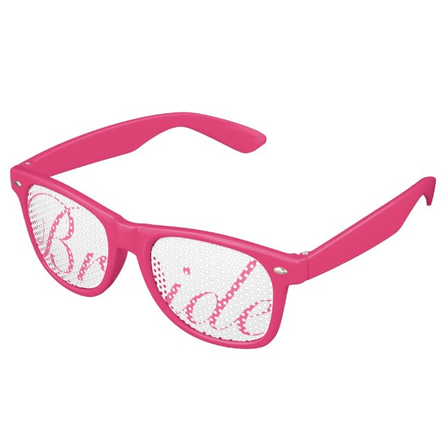 Pink und Green BRIDE Swag Party Brille Sonnenbrille (Schrägansicht)