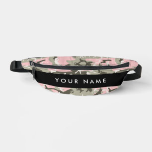 Pink und Green Camouflage Ihr Name Persönlich gest Bauchtasche