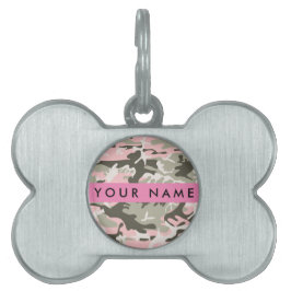 Pink und Green Camouflage Ihr Name Persönlich gest Tiermarke