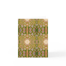 PInk und Green Fantasia Postkarte