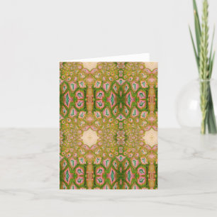 PInk und Green Fantasia Postkarte