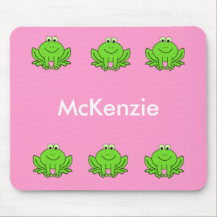 Pink und Green Frosch Maus Pad Mousepad