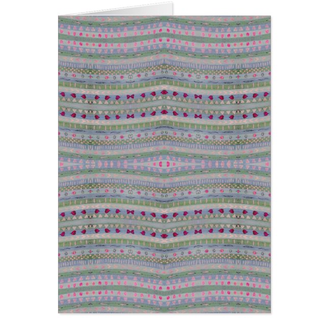 Pink und Green Hübsch Hearts Muster (Vorne)