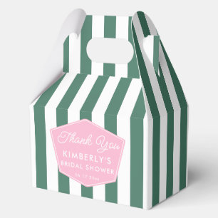 Pink und Green Palm Beach Brautparty der 50er Jahr Geschenkschachtel