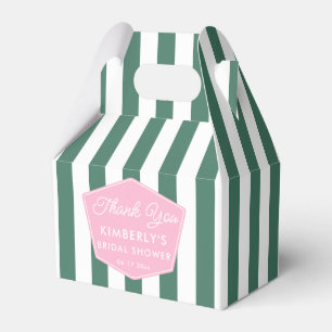Pink und Green Palm Beach Brautparty der 50er Jahr Geschenkschachtel