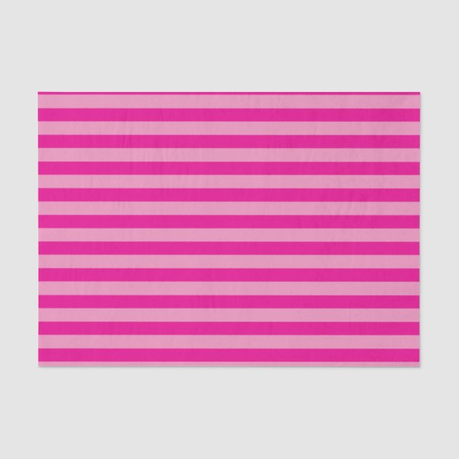 Pink und hellrosa Streifen Seidenpapier (Vorderseite)