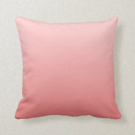 Pink und Light Coral Ombre Kissen