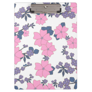 PINK UND LILA BLUME KLEMMBRETT
