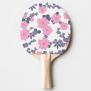 PINK UND LILA BLUME TISCHTENNIS SCHLÄGER