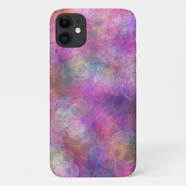\Pink und Lila Bokeh Case-Mate iPhone Hülle (Rückseite)