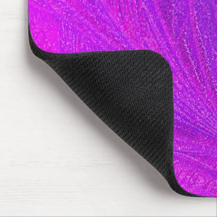 Pink und Lila Federpantoletten Mousepad