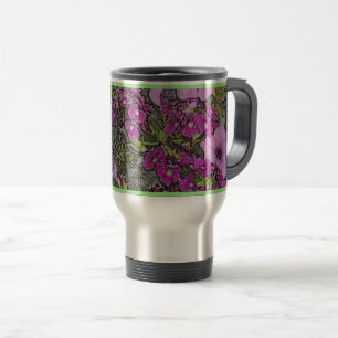 PINK UND LILA PETUNIAS REISEBECHER