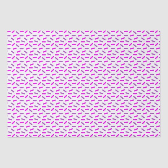 Pink und Lila Sprinklmuster - Muster Seidenpapier (Vorderseite)