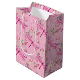 PINK UND LILA WASSERFARBSPRACHEN MITTLERE GESCHENKTÜTE