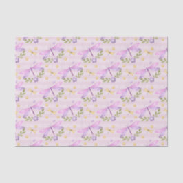 PINK UND LILA WASSERFARBSPRACHEN SEIDENPAPIER