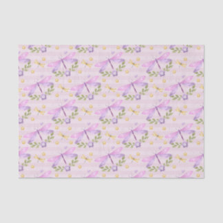 PINK UND LILA WASSERFARBSPRACHEN SEIDENPAPIER